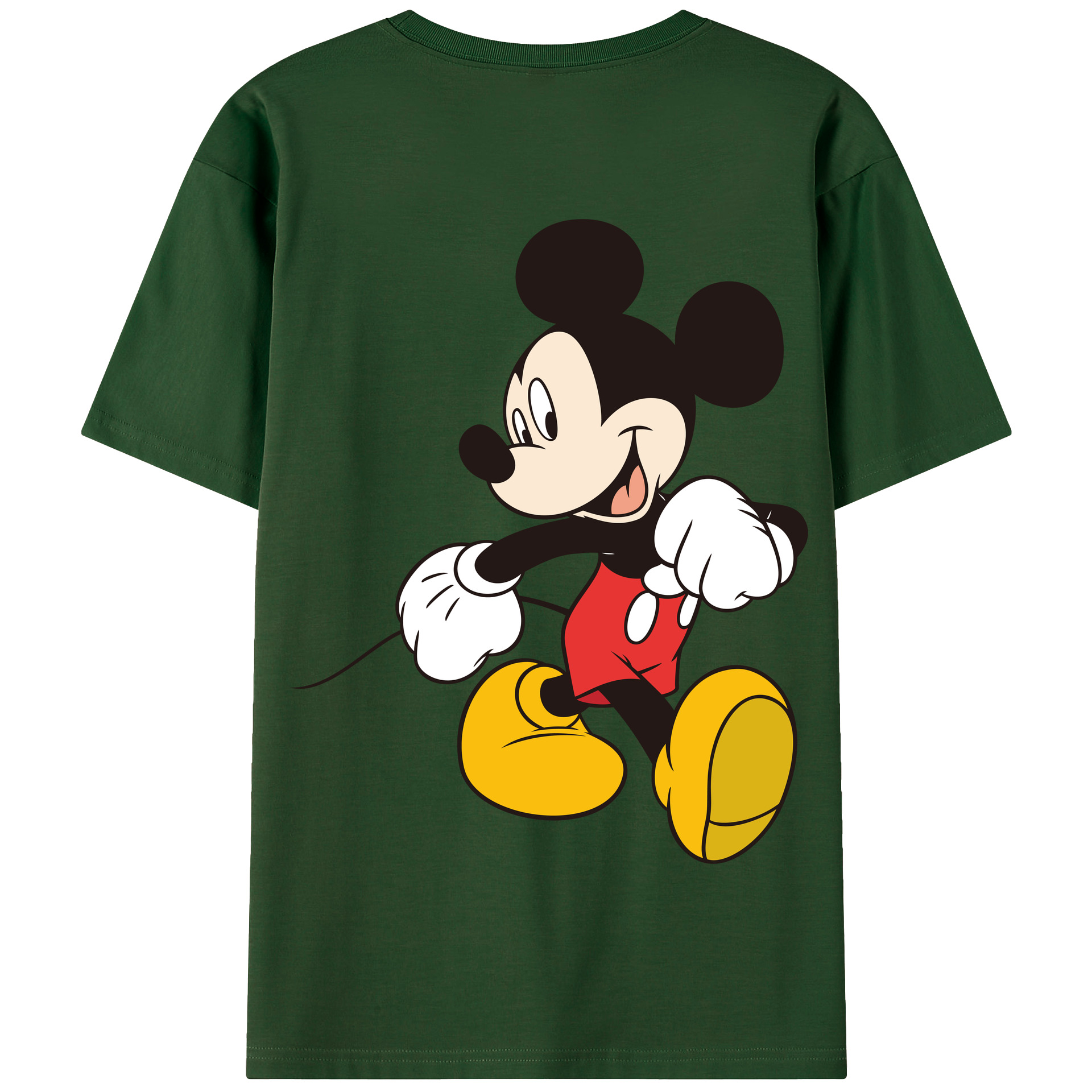 （画像用） ミッキーマウス Mickey Mouse 綿100％半袖Tシャツ（背面プリント）